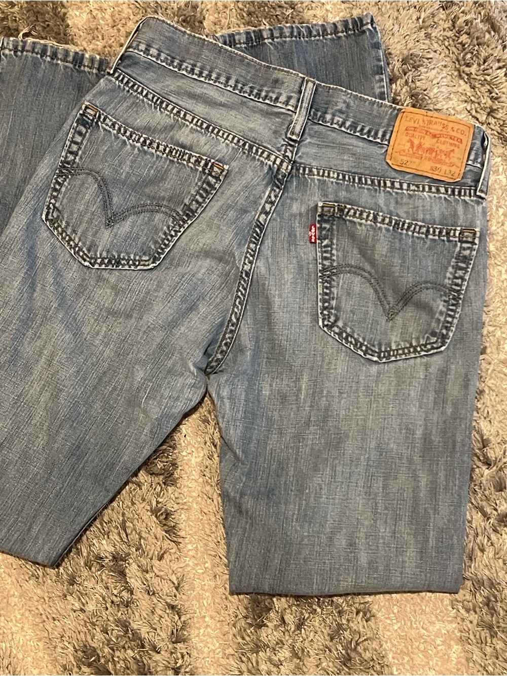 Levi’s 527™ Slim Bootcut Men's Jeans light wash distressed- Size 30x32 - Picture 2 of 4
